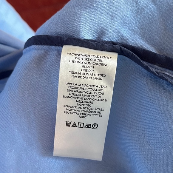 Maeve by Anthropologie Light Blue Linen Women's Blazer Size Large - Picture 6 of 6